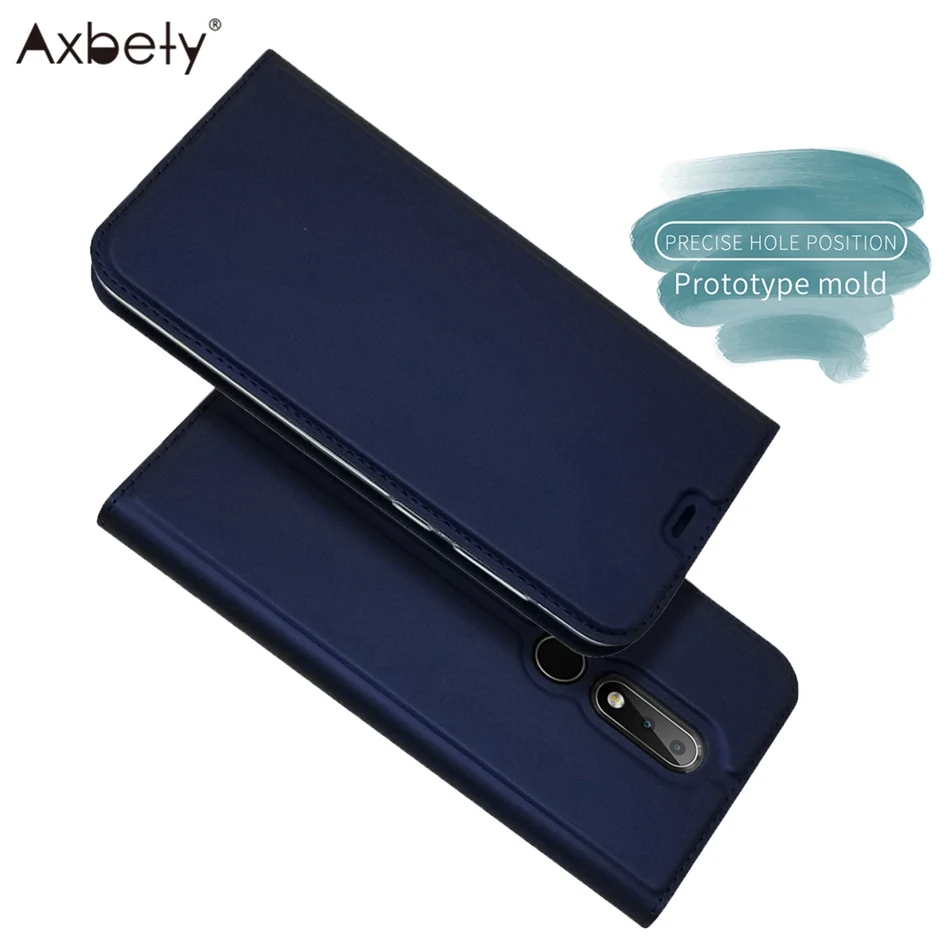 

Axbety Luxury Magnet Flip Case For Nokia x6 Nokia9 7 Plus Nokia 6 2018 Wallet Leather Cover Card Slot Stand Holder Phone Cases