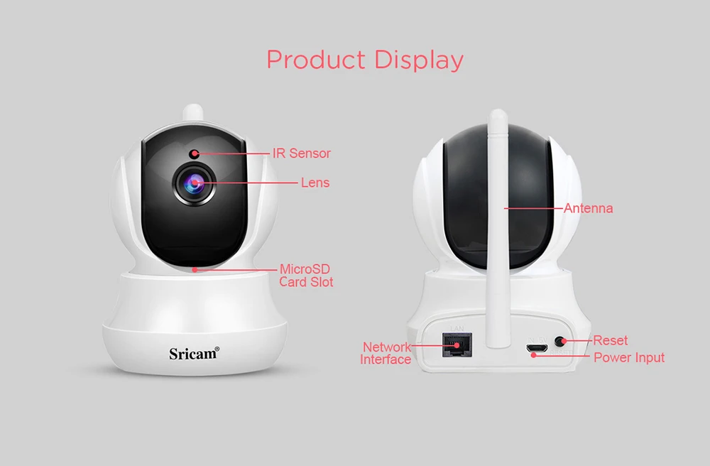 Sricam SP020 1080P IP камера wifi беспроводная домашняя камера с автоматическим отслеживанием CCTV камера видеонаблюдения для домашней безопасности ночное видение инфракрасная