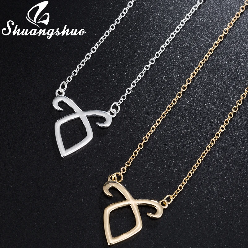 

Shuangshuo The Film The Mortal Instruments City of Bones Necklaces & Pendants Angelic Power Runes Shadowhunters Choker Necklace