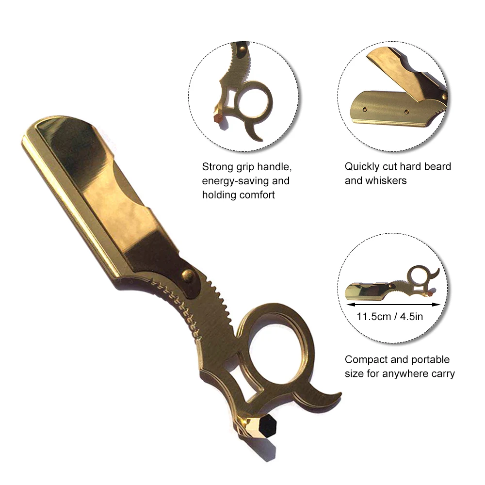 

Straight Barber Edge Steel Razor Folding Shaving Knife Holder Rack Without Blade Men's Shaving Tool Shaving & Hair Removal