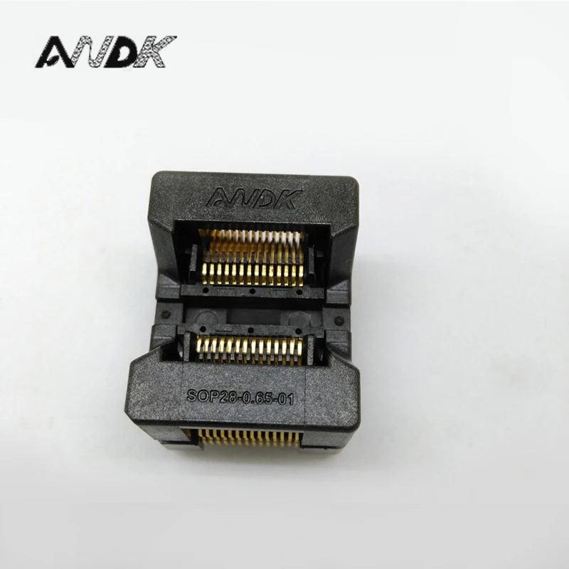 

SSOP28 Adapter Burn in Socket TSSOP28 IC Test Socket SOP28 OTS-28-0.65-01 ssop8 ssop14 ssop16 ssop20 ssop24