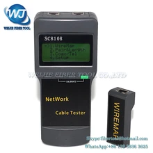 KELUSHI Portable Multifunction Wireless Network Tester Sc8108 LCD Digital PC Data Network CAT5 RJ45 LAN Phone Cable Tester Meter