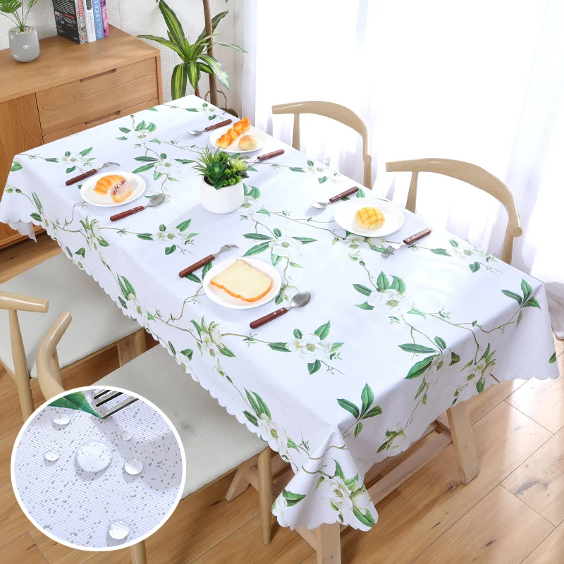 

Waterproof Anti-scalding Oilproof PVC Tablecloth Rectangular Nordic Net Red Ins Small Fresh Meal Coffee Table Househ Tablecloth