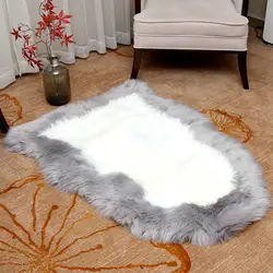 Коврик из искусственной овчины коврик нескользящий стул диван-Крышка для спальни домашний декор ковры спальня искусственный мех коврик
