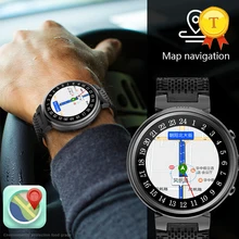 Бизнес Смарт-часы умные часы с Android 5,1 Nano SIM карта 3g WiFi gps трекер сердечного ритма MTK6580 четырехъядерный 1. 3g Гц