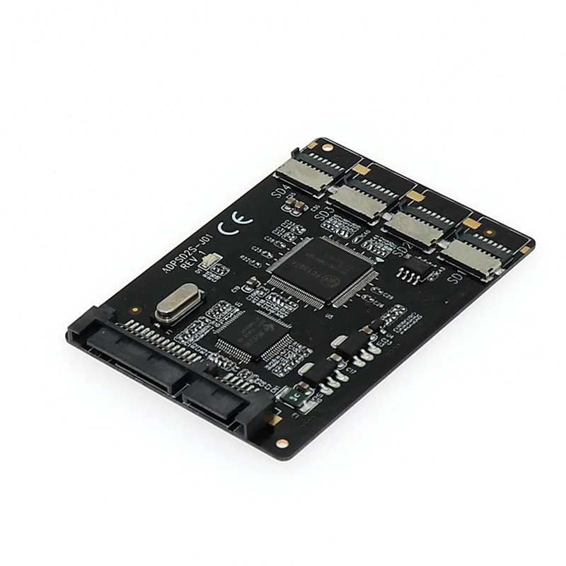 Оптовая продажа SATA 2 5 конвертер 4 Micro SD/TF карты к 22pin RAID адаптер Quad TF карта|Платы