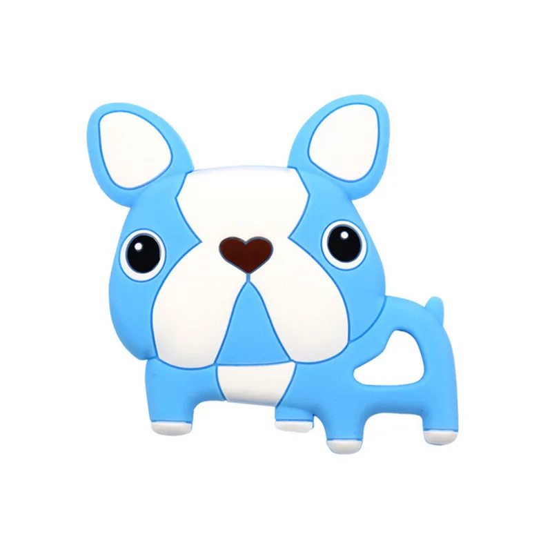 

Baby Teether Food Grade Silicone Cartoon Puppy Dog Teether Beads BPA Free Teething Teething Rings Toddler Toys Baby Accessories