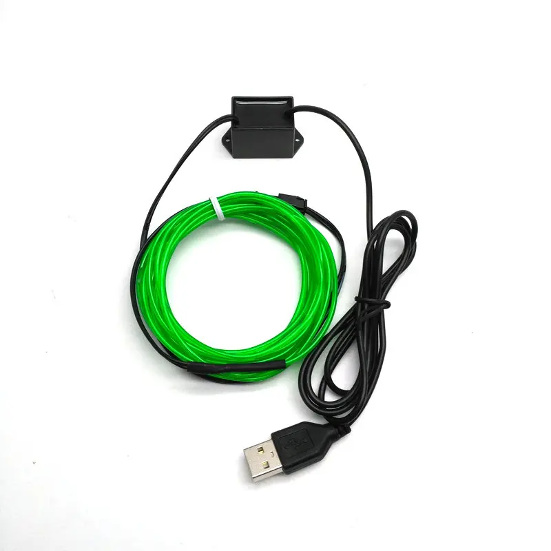 1 м/2 м/3 м/5 м 5 в USB неоновый свет для танцевальной вечеринки автомобильный Декор