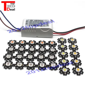

10pcs 3w cold white 6000k-6500k /royal blue /full spectrum led 380-840nm +1pcs 6-10x3w 600mA led driver DIY