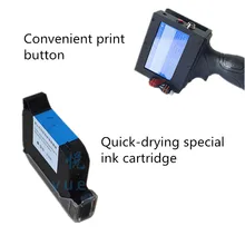 Портативный струйный принтер USB для платы из металлического сплава, покрытого стразами труба машина для печати кода Интеллектуальный сенсорный экран