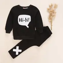 2016 New Organic Baby Boy Girls Tops T-Shirt+Pants Leggings 2pcs Outfits Set Clothes UK