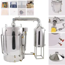 160L Litres 43Gal New Home Stainless Moonshine Still Water Distiller Alcohol Wine Making Brew Kits w/Essential Oil Separator Kit 45l stainless water alcohol distiller home brew kit wine making boiler