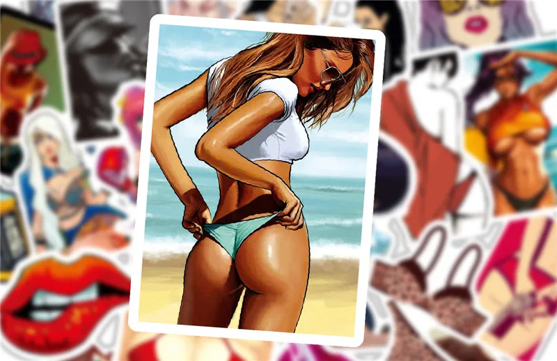 sexy anime girl adult stickers pack  (14)