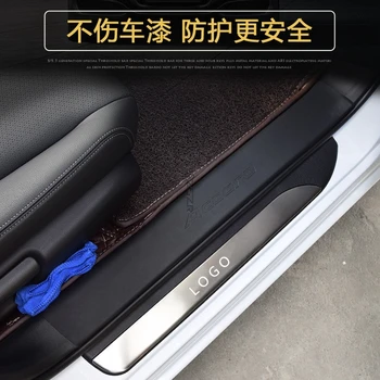 マツダCx30アクセサリーcx 30 CX-30ドア敷居ペダルカバー2020車スカッフプレートスタイリング自動車のプロテクターステッカートリム2019