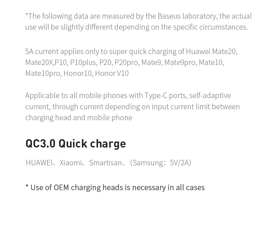 Baseus 0,23 м 40 Вт USB зарядка флэш C 5A Тип Быстрая зарядка кабель для huawei совместимый 2A Быстрая зарядка для USB-C телефон