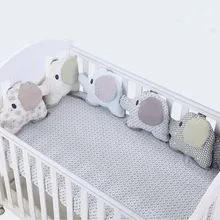 6 шт. Детская кровать бампер Гибкая комбинация спинка подушка слон кроватка бампер мягкая детская кроватка вокруг защиты детская игрушка