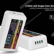 2,4 г Wi-Fi Беспроводной светодиодный диммер контроллер Mi Light DC12V-24V яркость Регулируемый для одного цвета светодиодные полосы SMD3528 5050