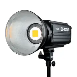 Godox SL-100W светодио дный видео 100 Вт светодио дный лампы 6500LUX Studio непрерывной Bowens светодио дный свет фотографии Lighting220V 110 В