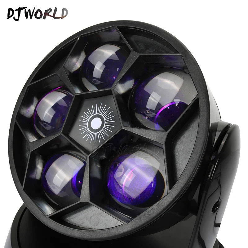 Светодиодный луч + мыть пять глаза пчел 5x12 Вт RGBW DMX512 сценический эффект Освещение
