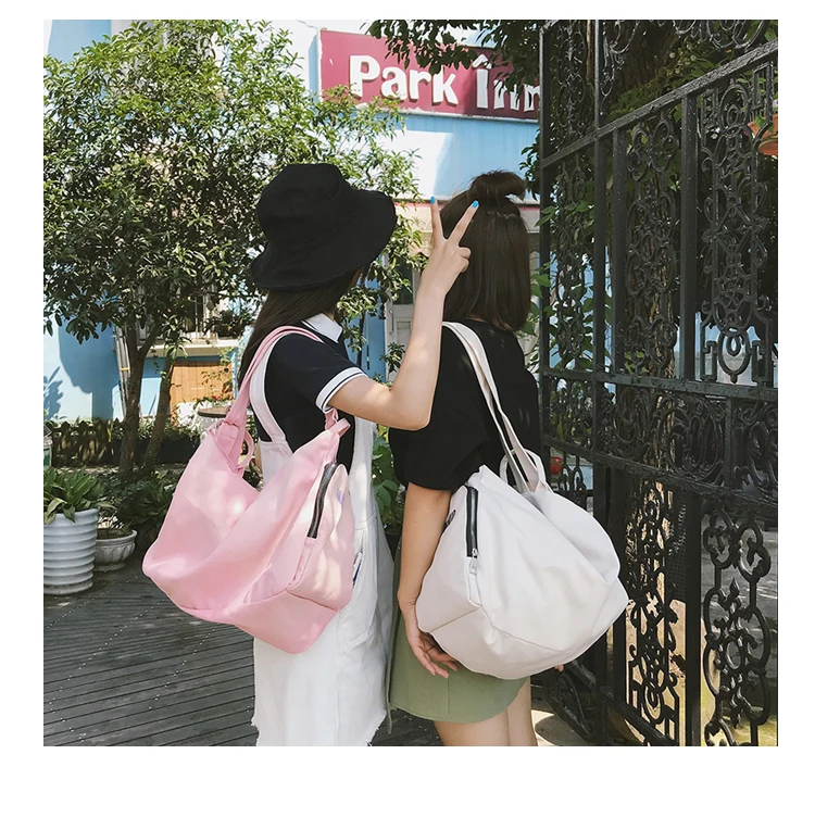 Menghuo Solid Color Multifunctional Bag Canvas Backpack Women Mochila School Bag for Travel Backpacks School Backpack for Girls (10)