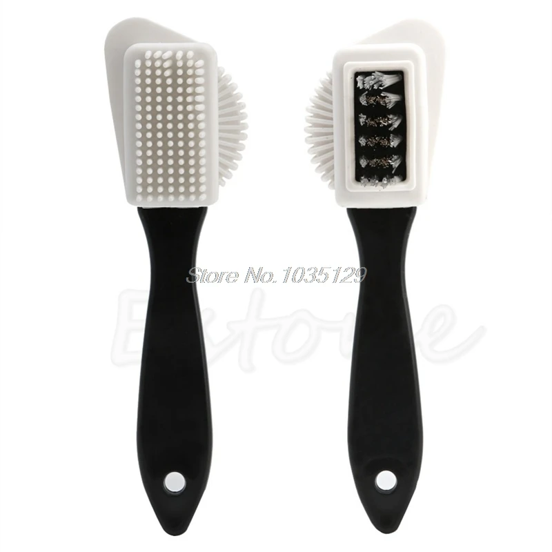 

OOTDTY 3-side Cleaning Brush Kit For Suede Leather Nubuck Shoes Boot Cleaner Stain Dust Whosale&DropShip