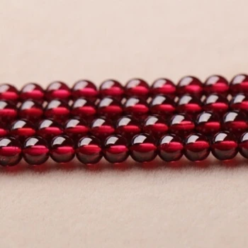 

2017 Direct Selling Special Offer Metal Round-brilliant-shape 6mm High Aaa Quality Natural Garnet Beads