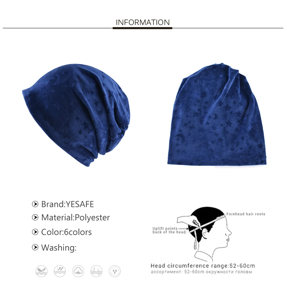 Stars Velvet Winter Hats Women Outdoor Hats Fashion Accessory Warm Beanie Hat For Girls Wind-Proof Bonnet_01 (2)