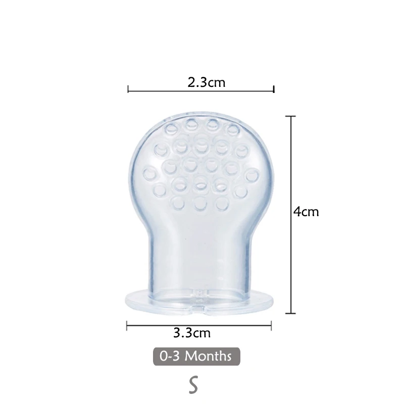 Детское питание, соска, силиконовая соска, товары для кормления фруктов, соска, соски, мягкий инструмент для кормления, соска, силиконовая, для детей - Цвет: S