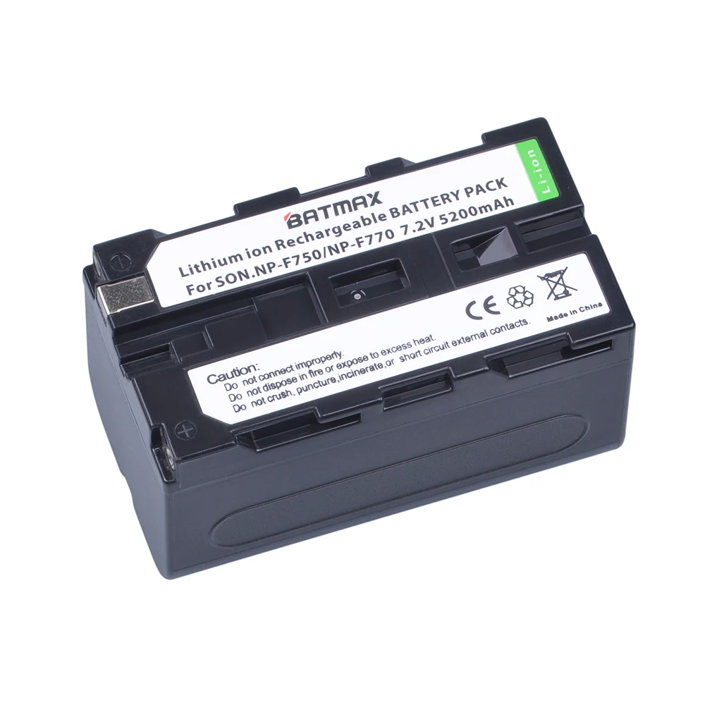 Online 5200 mAH 1 Stück NP F750 NPF750 NP F750 F730 F770 Batterie für Sony NP F960 F970 NP F770 F550 CCD TRV58 TRV110K TRV26E HVR Z1 V1J z1