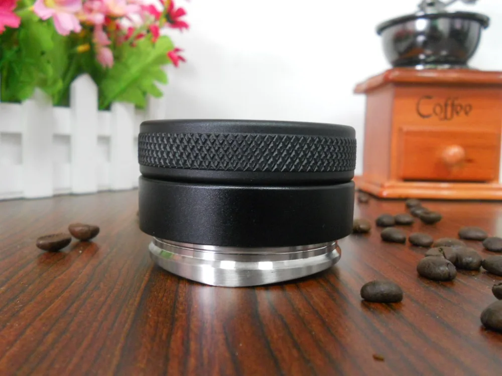 58 мм кофе-дозатор/регулируемый Умный Кофе в зернах тампер из нержавеющей стали база/кофе дистрибьютор инструмент кофе тампер