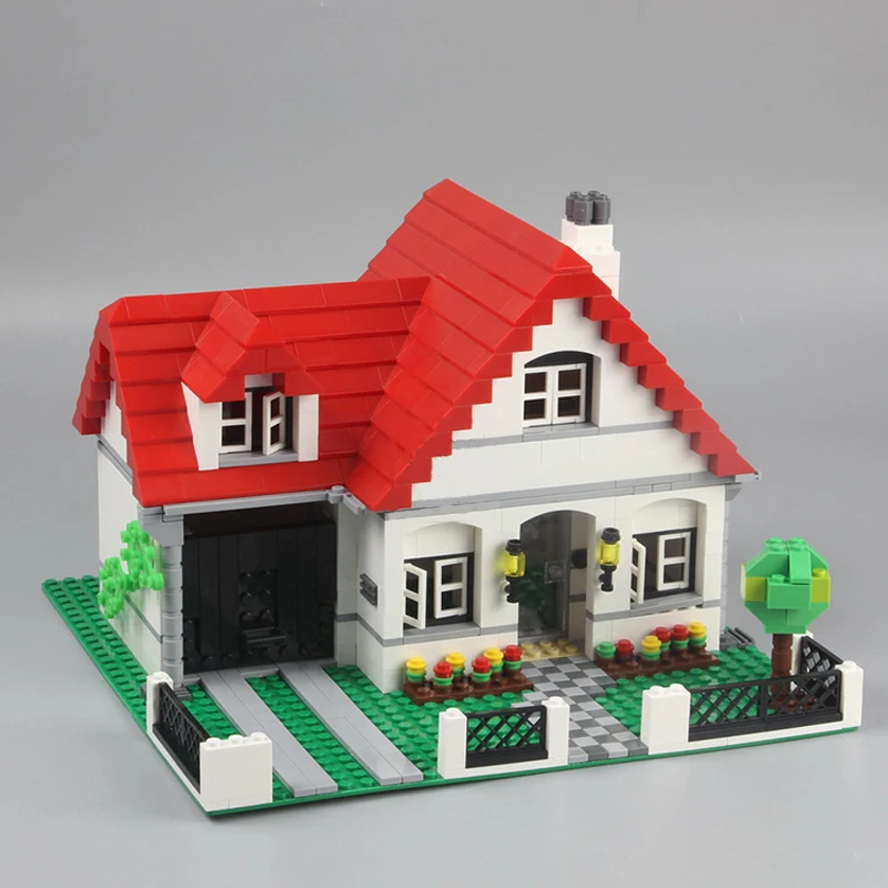 

new 24027 City Series Castle the American Style House DIY Building Blocks For Girls Children Toys Gift