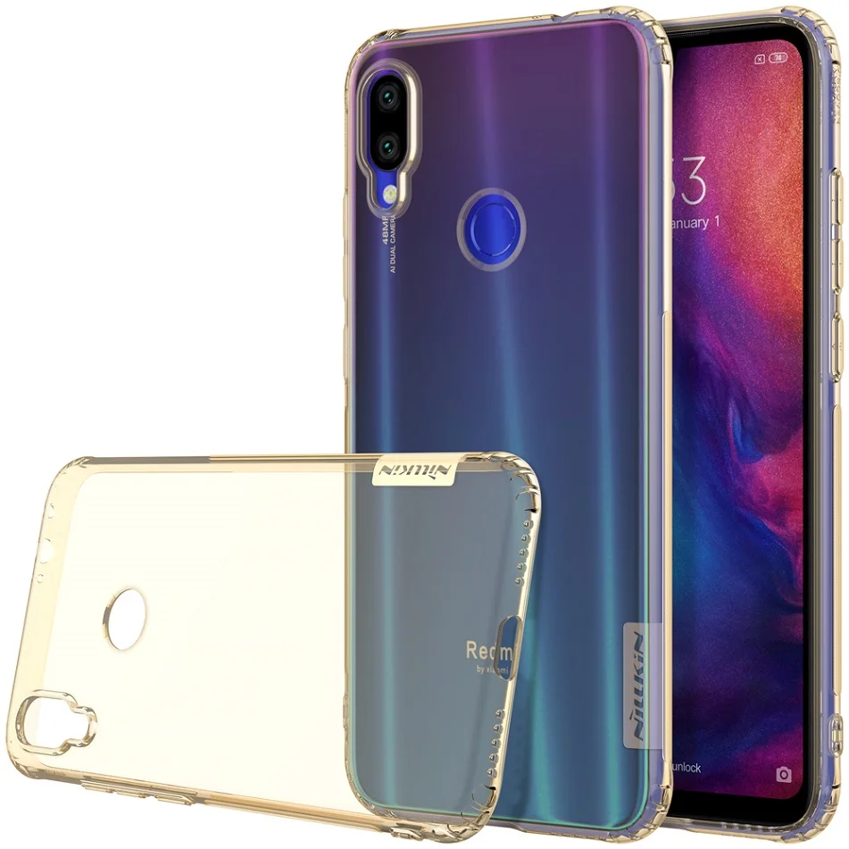 Для Xiaomi Redmi Note 7 чехол Nillkin натуральный прозрачный мягкий кремний TPU Защитный чехол для Redmi Note 7 Pro Чехол 6,3''