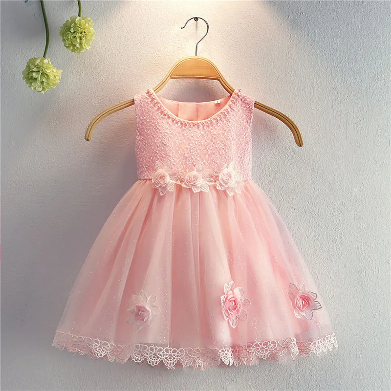 Summer Dress for Children Flower Girls Party Wedding Birthday Kids Elegent Princess |