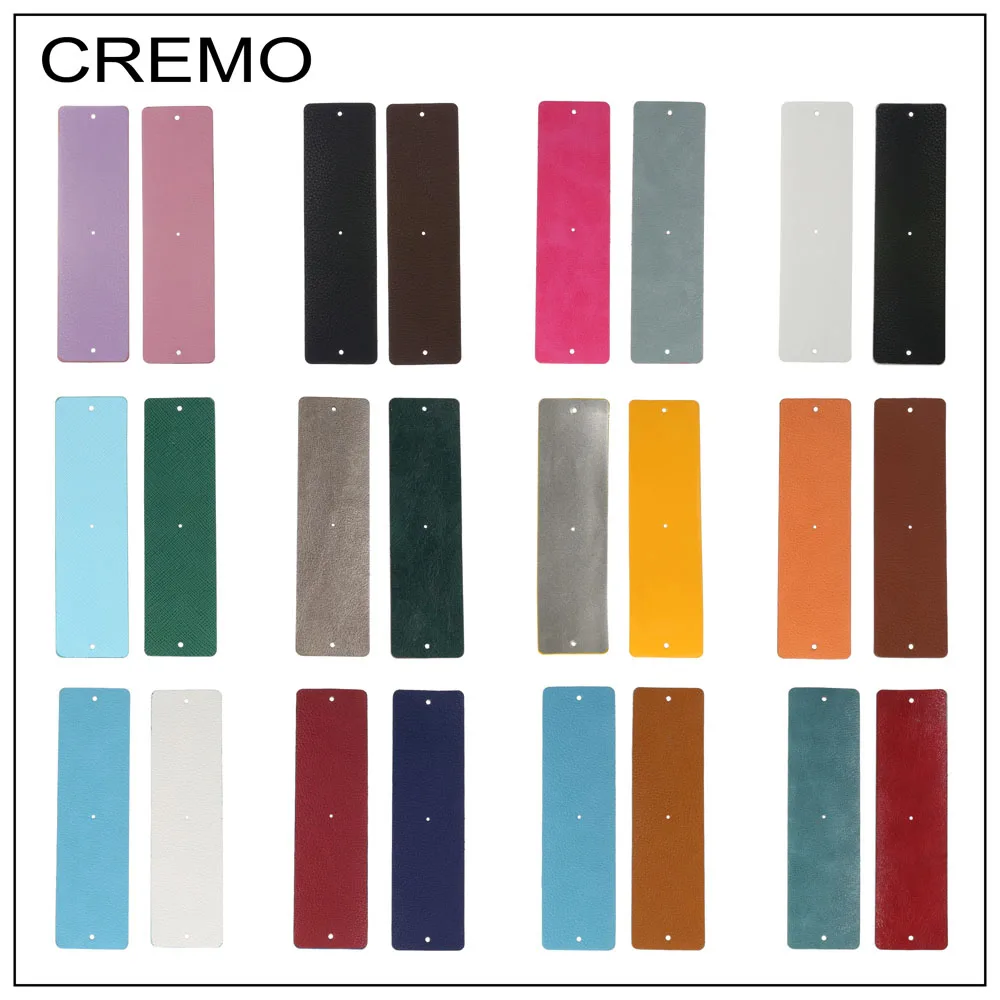 

Cremo DIY Leather Band Reversible Interchangeable PU Leather Strape Stainless Steel Bangle Personalized Women Accessories