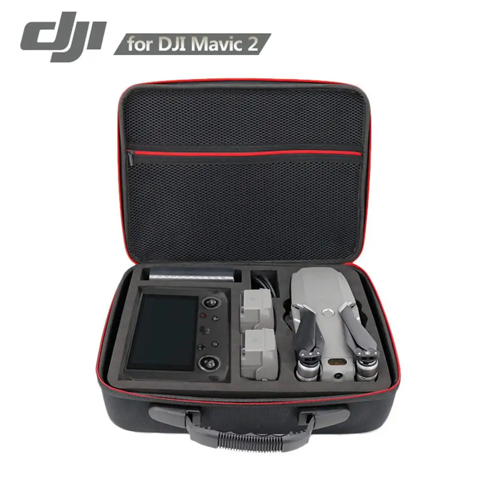 

Waterproof PU Handbag Storage Bag Carrying Case For DJI Mavic 2 Pro Zoom Drone & Smart Controller Storage Case Shoulder Bag