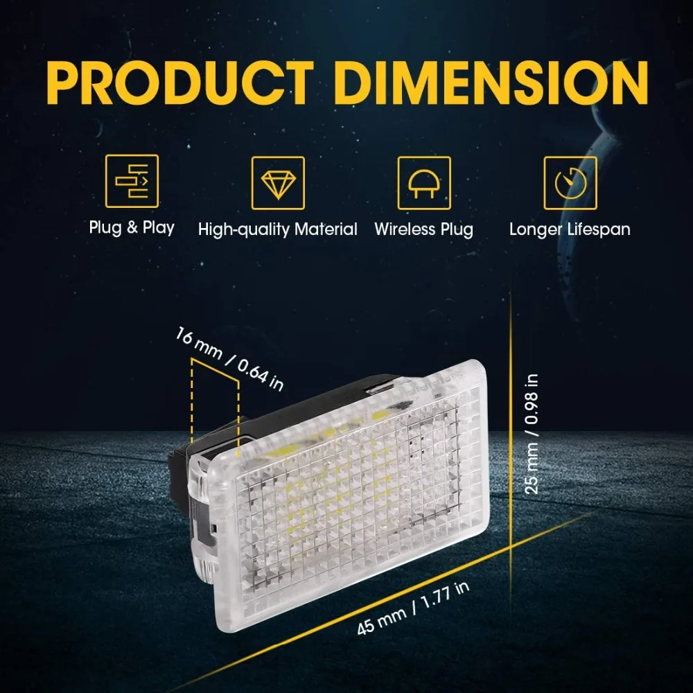  12pcs Bright Easy Plug Replacement LED Interior Lighting Upgrade LED Light Bulbs Kit For Tesla Mode - 33035376311