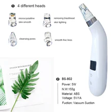Пылесос для удаления черных точек лица Очиститель пор электронный светодиодный дисплей Comedone комплект для выдавливания инструменты для удаления черных точек