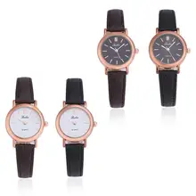 1 unid de 2017 nuevas mujeres de las señoras reloj de pulsera relojes horas correa de cuero relojes de pulsera de Cuarzo pequeño dial día de la madre H3 regalo