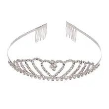 Romatic Elegant Princess Tiaras Crowns Queen Wedding Headdress Hair Accessories Headband Bride Crystal Bridal Hair Jewelry
