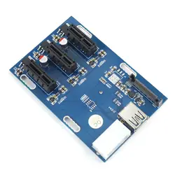 Бесплатная доставка PCI-Express x1 PCIe 1 до 3 PCI адаптер маршрутизатор три PCI слот Riser Card Mini-ITX внешний 3 адаптер PCI E слот