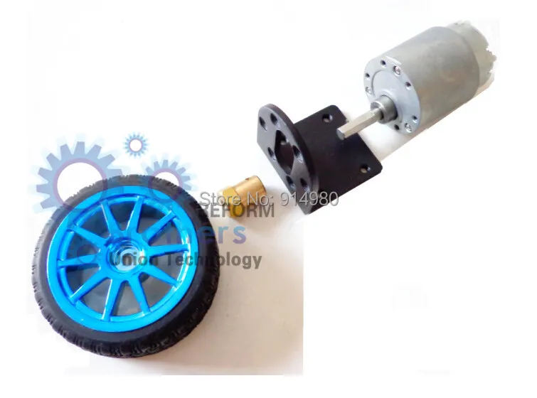 

Wheel shaft league apparatus L motor bracket DIY 12 v DC 100RPM gear motor car tyres suit intelligent robot 3.5Kg*cm