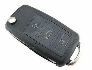 free shipping Flip Remote auto car Key Case for VOLKSWAGEN VW Jetta Touareg Passat Bora Polo 3 Button | Автомобили и мотоциклы