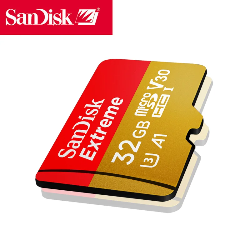 флешка карта памяти SanDisk Extreme TF флеш-карта памяти Micro SD карта 32 Гб microSDHC читать Скорость до 100 МБ/с. UHD 3D 4 K видео карта