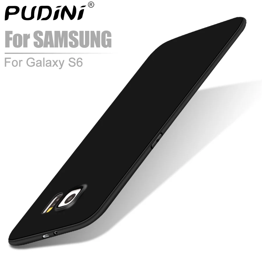 

2018 PUDINI Silicone Phone Case For Samsung Galaxy S6 Case Silicone Cover Coque Funda Ultra Thin TPU Covers Phone Cases Cover