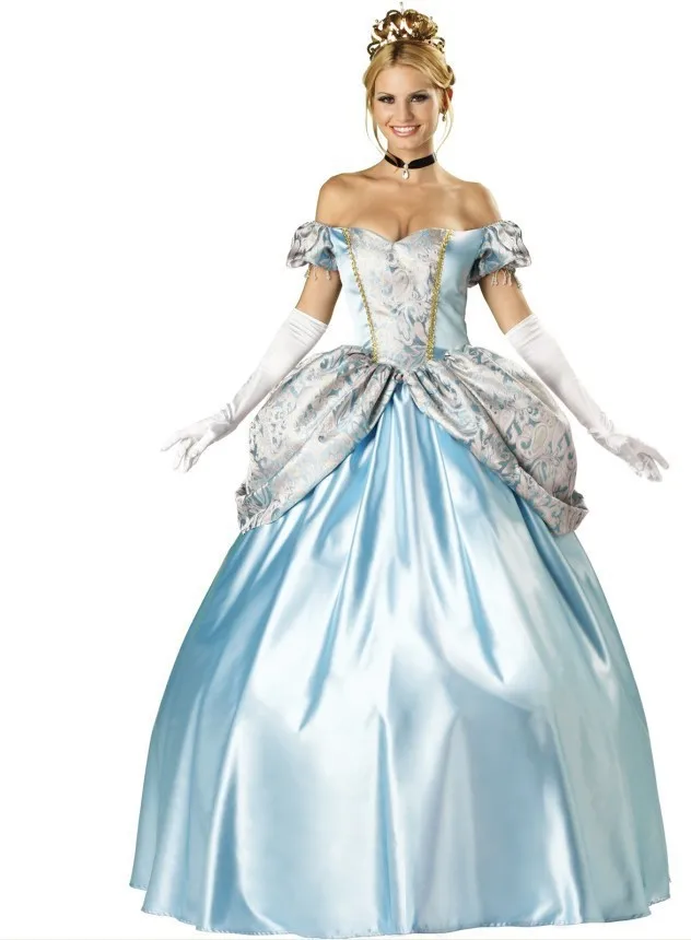 

Ensen Noble European palace adults long sissy queen dress costumes Halloween snow white princess cosplay costumes for women