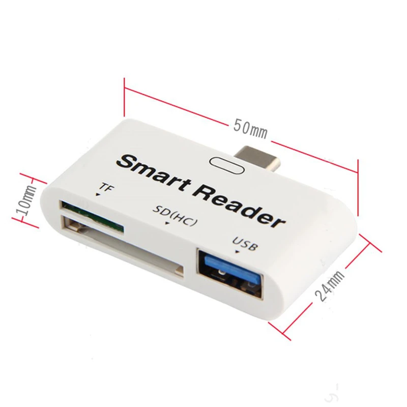 3 в 1 usb Type c tf micro sd кардридер otg para tipo do telefone huawei P9 xiaomi 5 letv 1S 2 мобильный телефон|usb