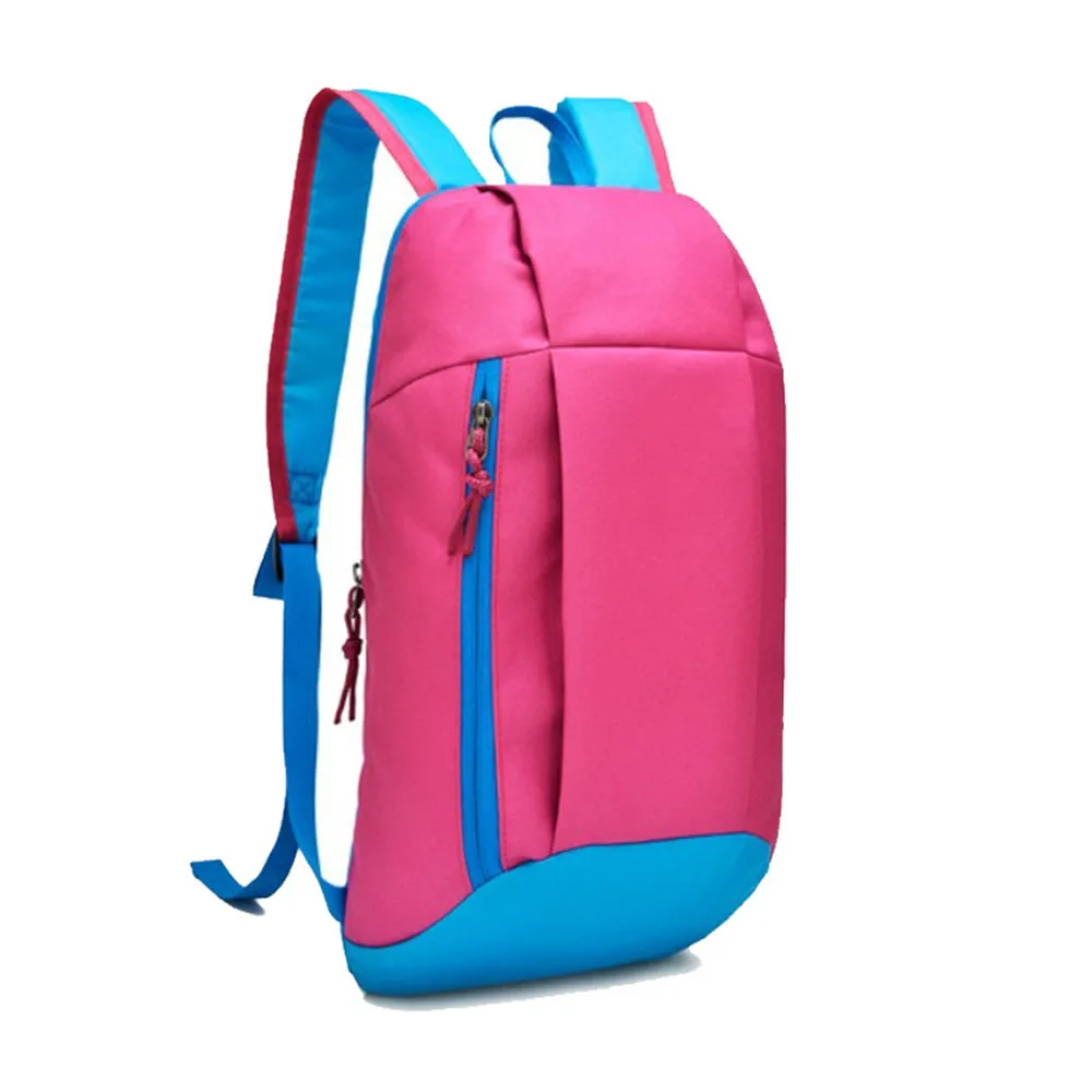 Унисекс спортивный рюкзак походный рюкзак мужские и женские школьные сумки для девочек-подростков простой Универсальный школьный рюкзак для колледжа - Цвет: HOT pink