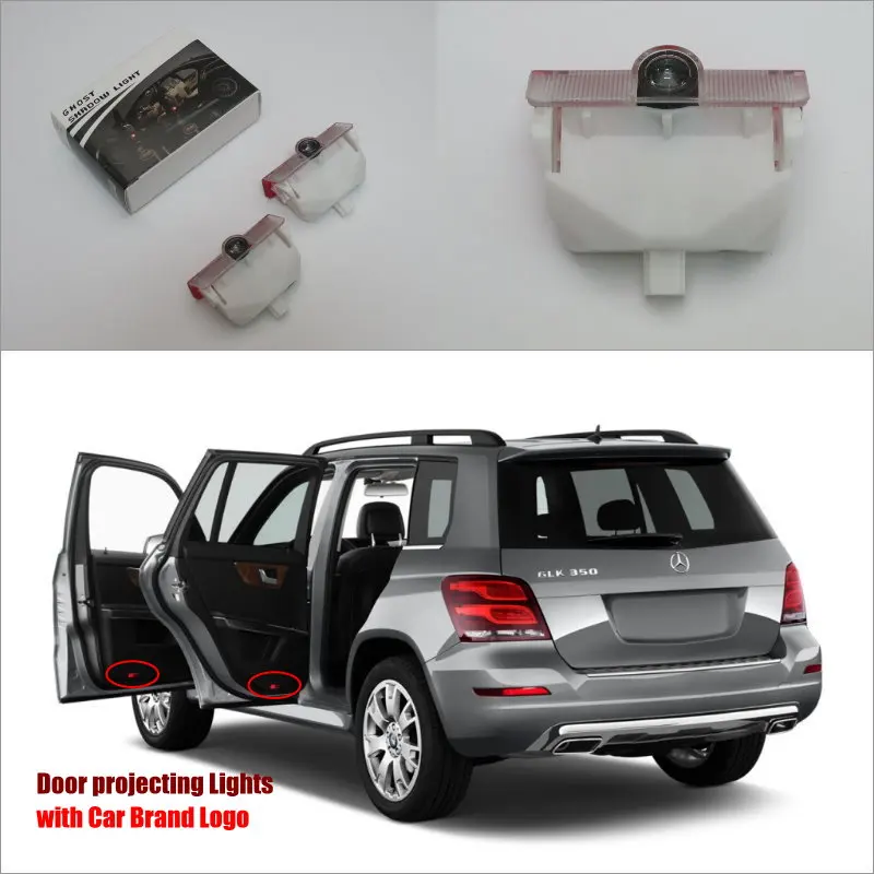 รถยนต์LEDมารยาทยินดีต้อนรับไฟสำหรับMercedes Benz GLK X204 2008 ~ 2013โปรเจค