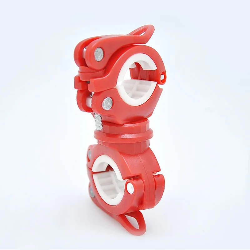 Flash Deal Cycling Lamp Air Pump Bracket Accessories Bicycle Flashlight Clip Universal Mountain Road Bike Handlebar Torch Holder 5 Colors 5