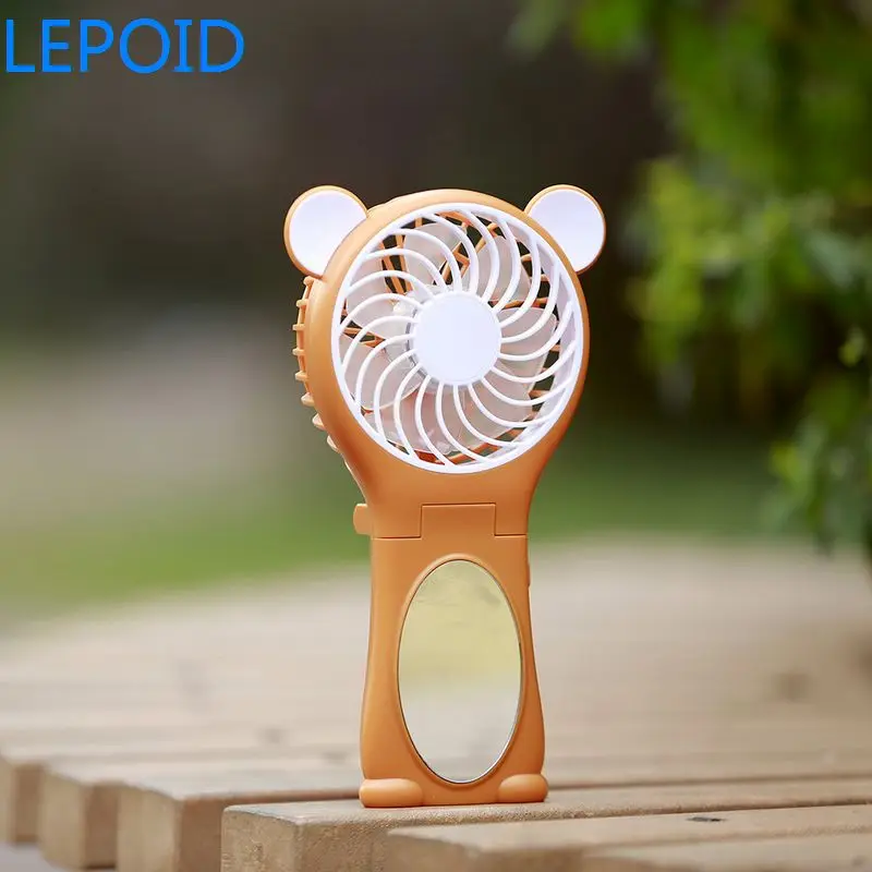 

LEPOID Handheld Fan Portable Rechargeable Fans Mini Personal Cooler 3 Speeds Foldable Cooling Home and Travel